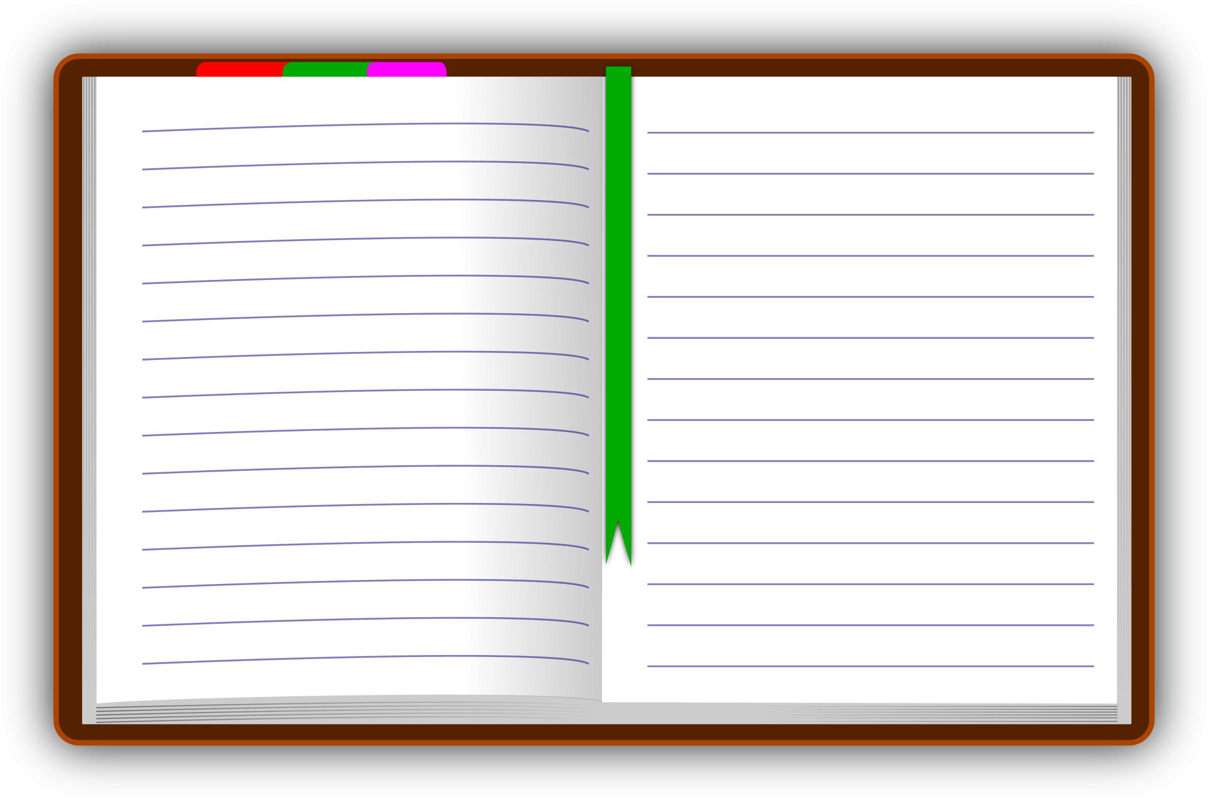 Diary (open) png