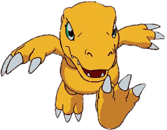 Digimon Character Agumon Running png icons