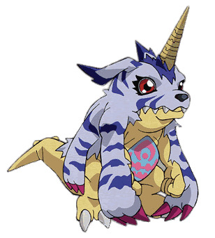 Digimon Character Gabumon Side View png