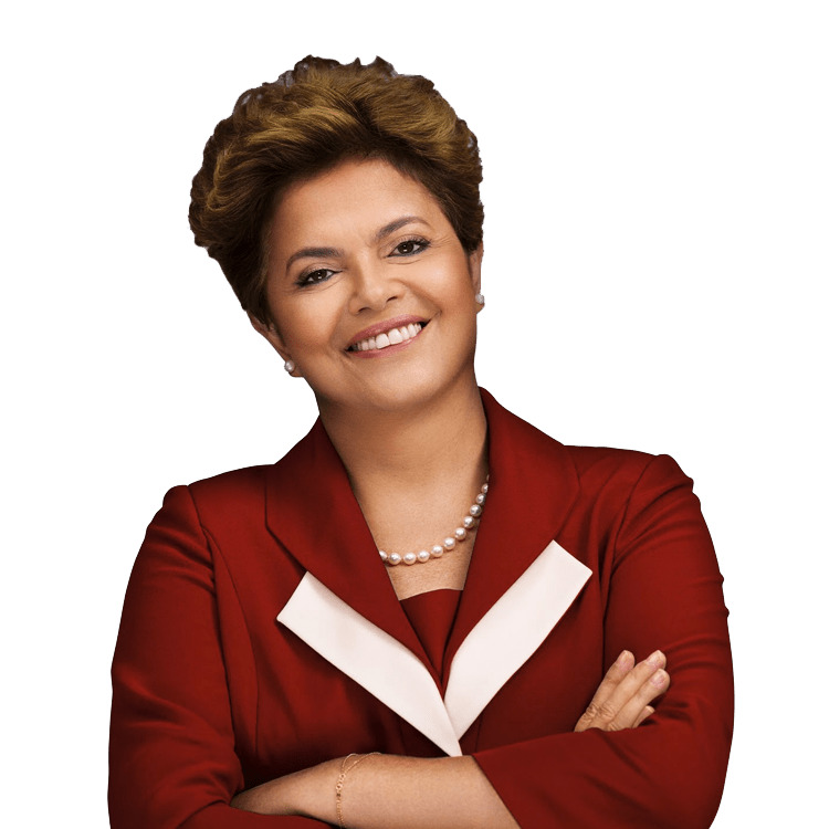 Dilma Rousseff Portrait Happy png icons