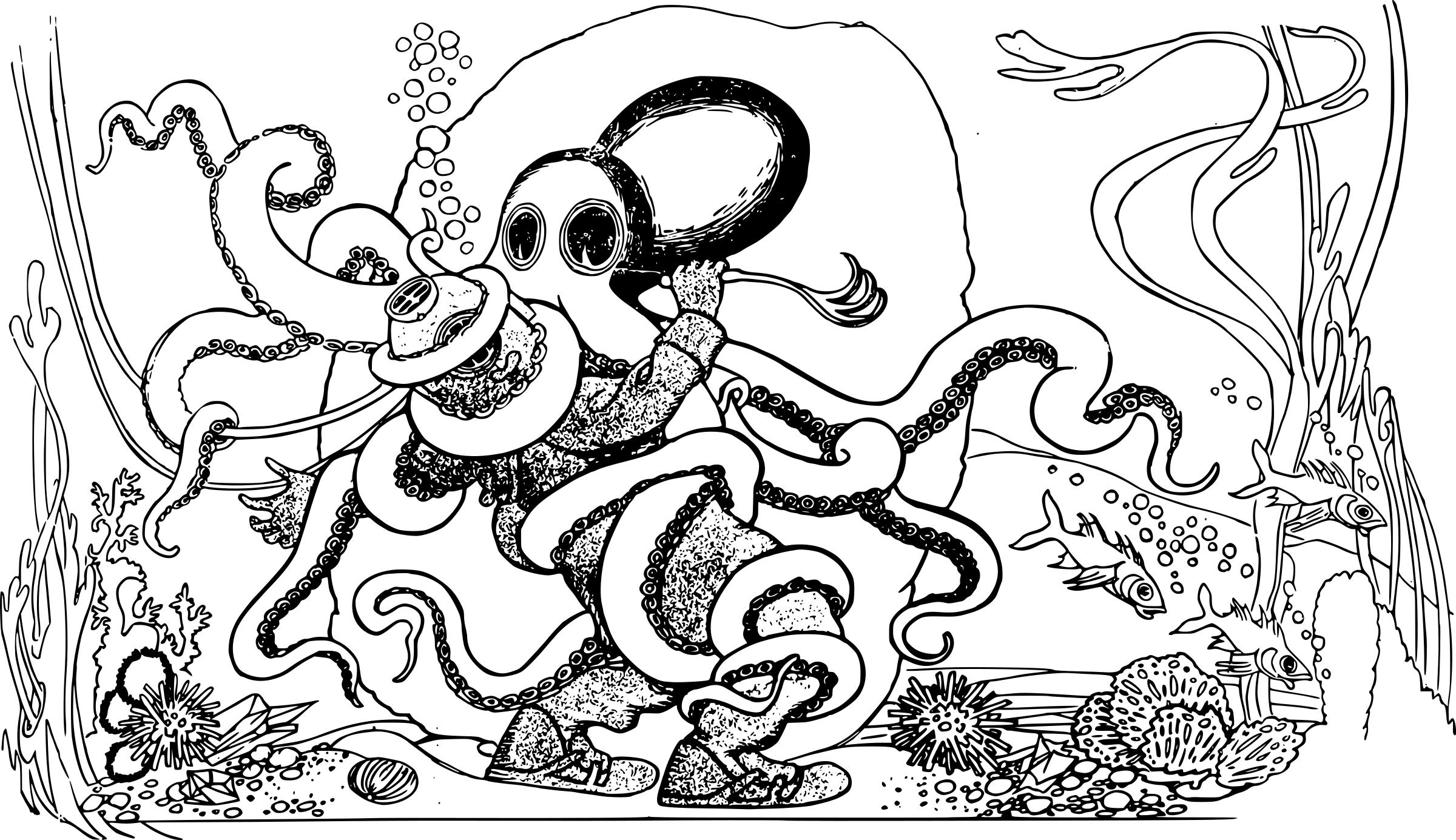Diver Octopus png