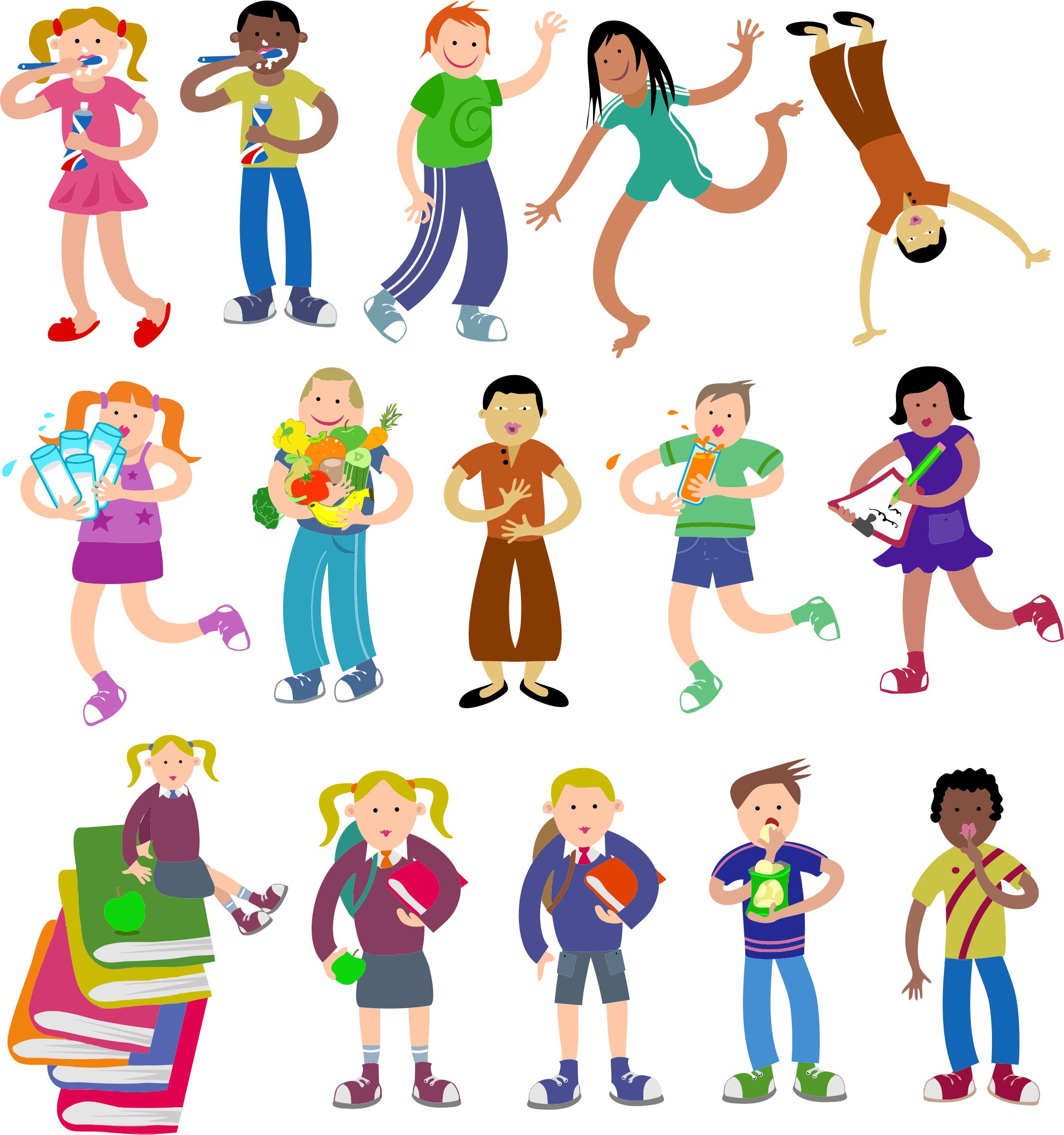 Diverse Kids PNG icons