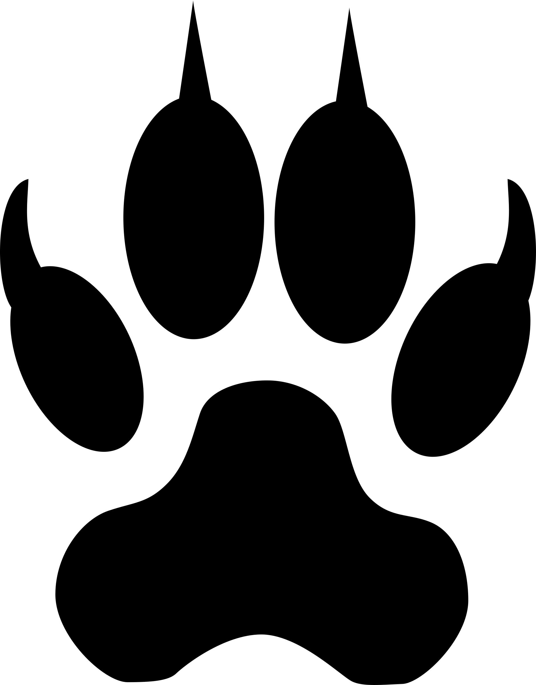 Dog or wolf footstep/track PNG icons