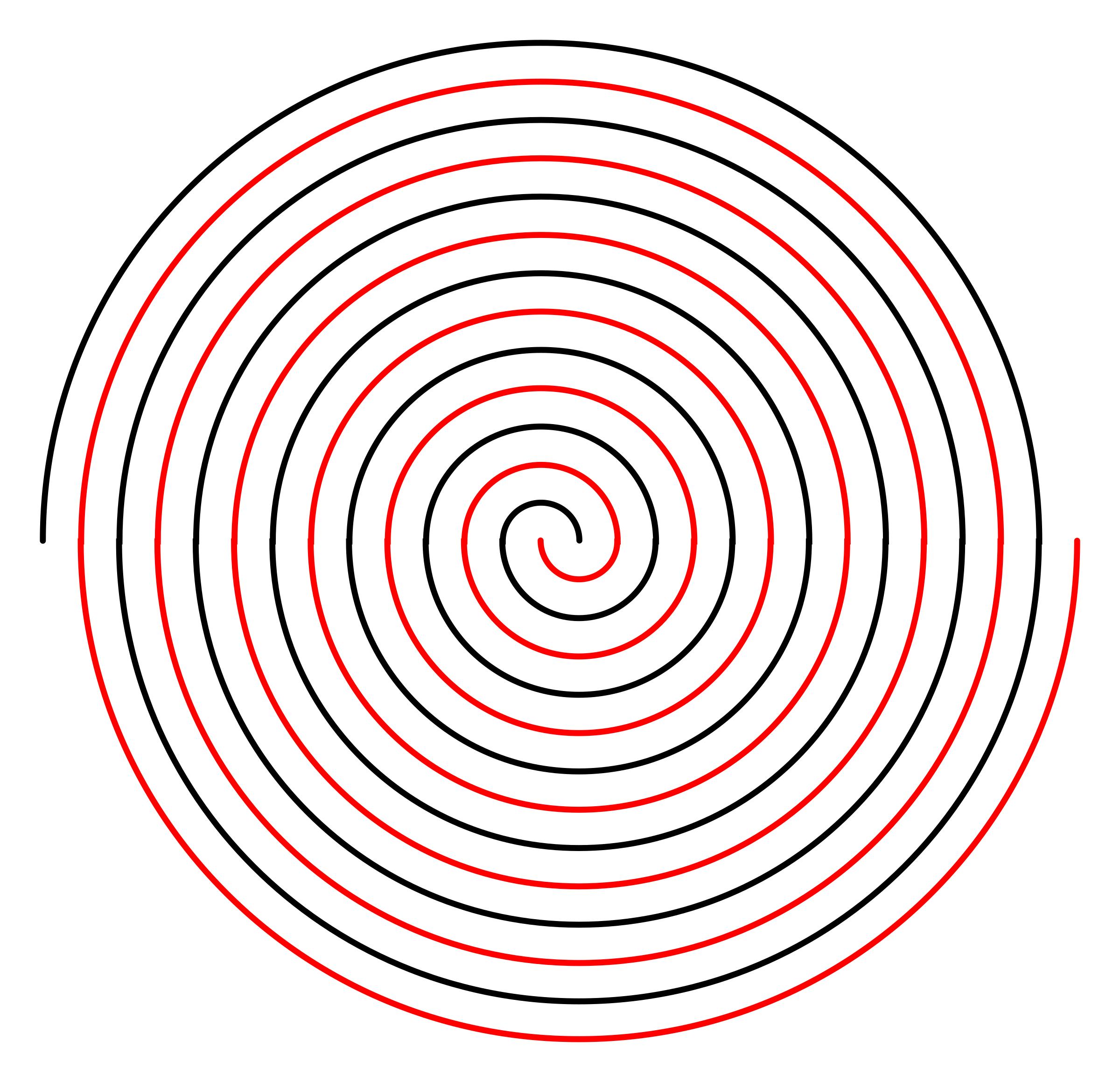 Double Linear Spiral png