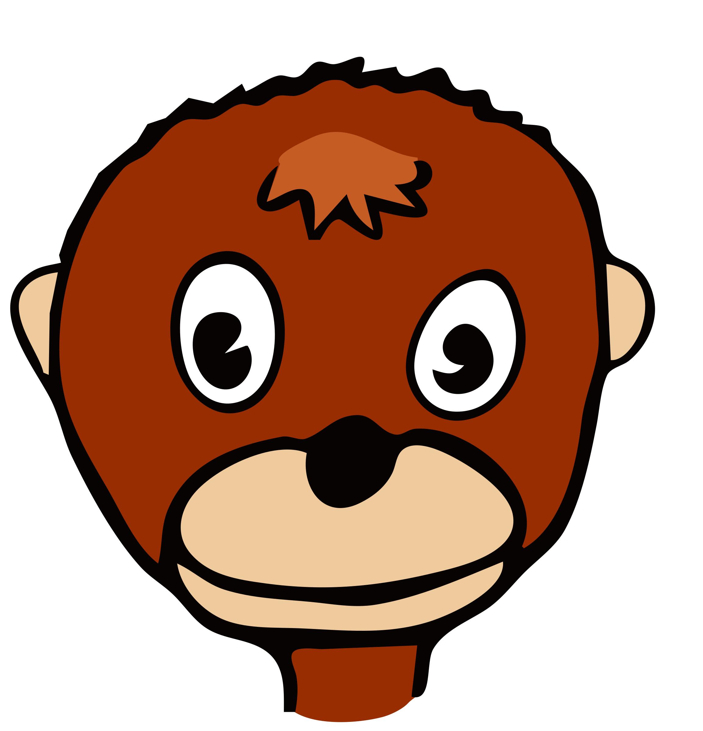 drawn monkey png