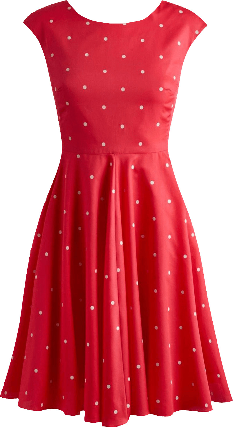 Dress Red Dots Retro PNG icons