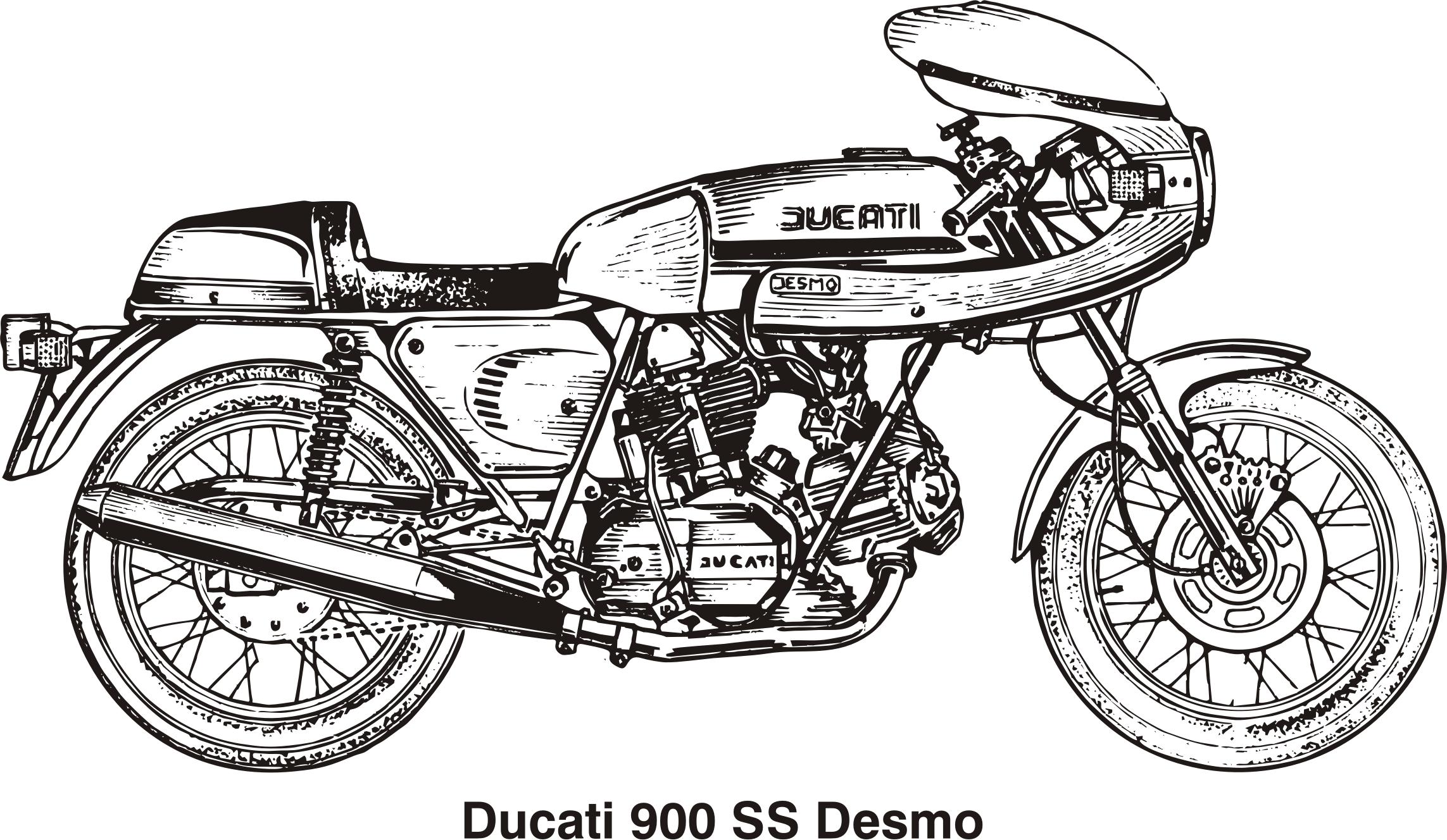 Ducati 900 SS Desmo, year 1980 png