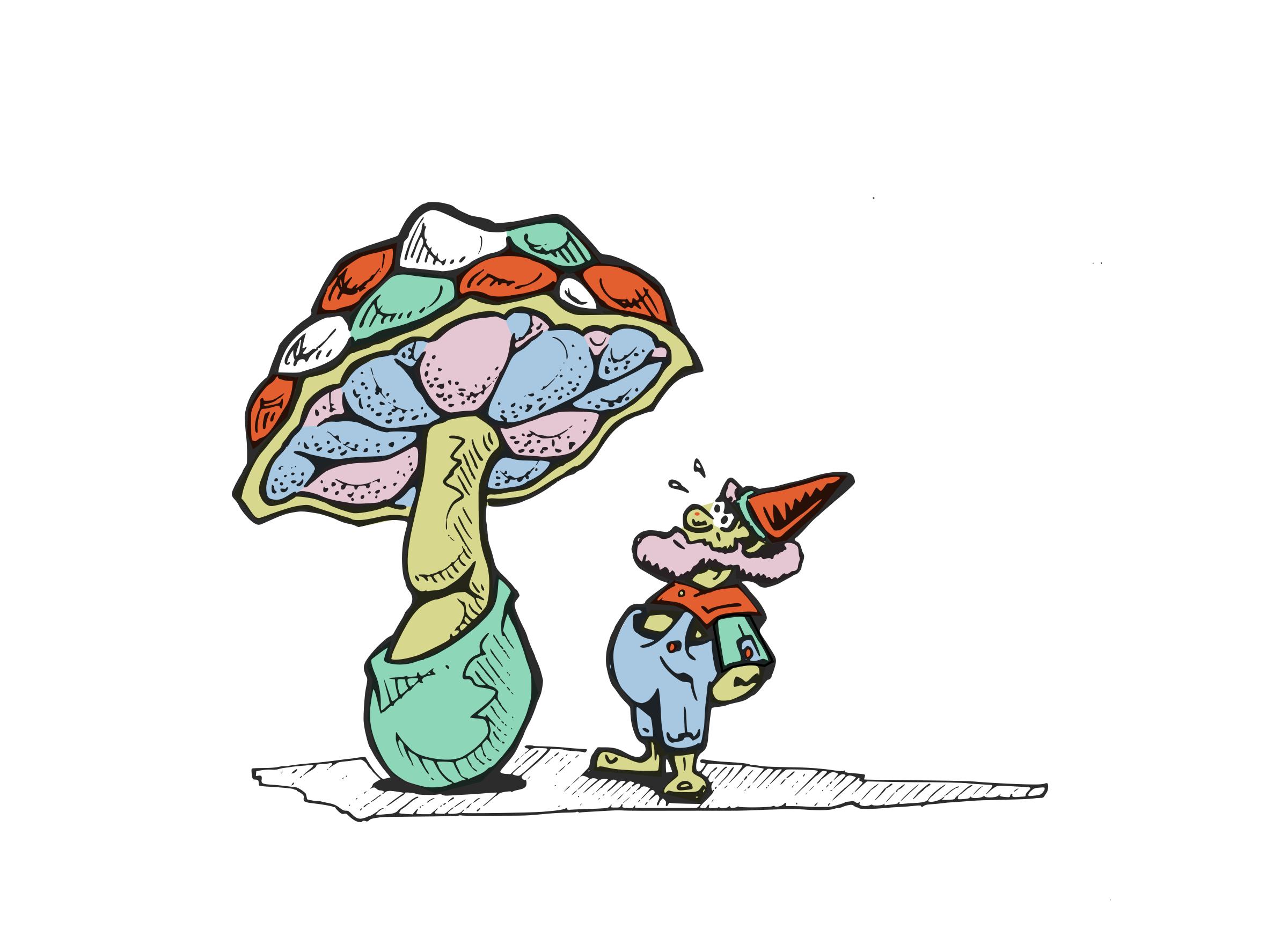 Dwarf under Mushroom png