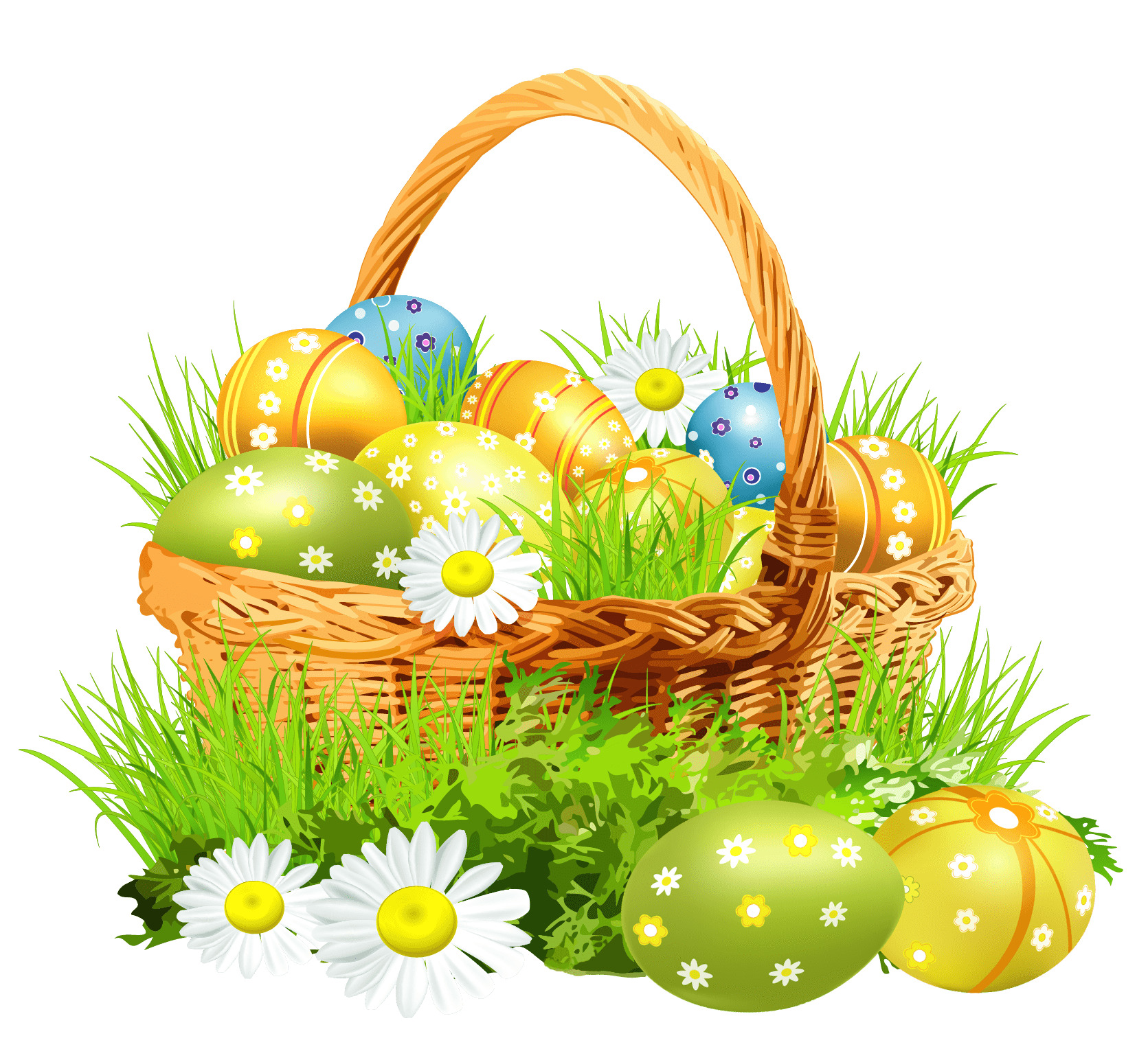 Easter Basket Flowers png icons