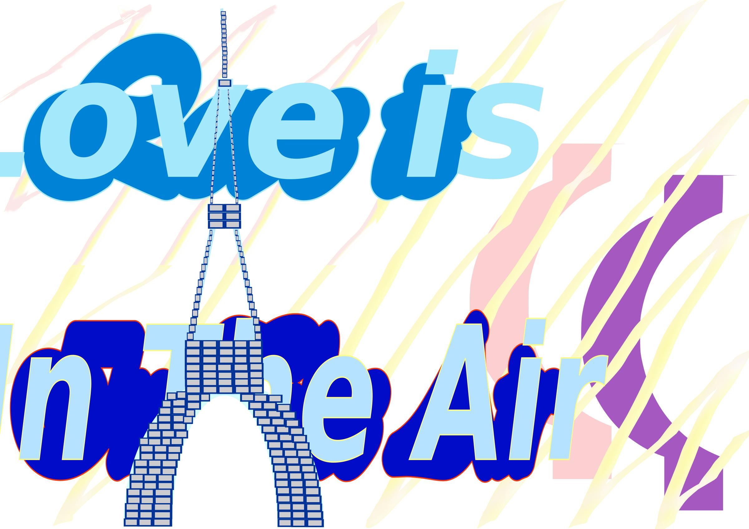 E-Card love is in the air la Tour Eiffel Tower 30 Aug 2008 png