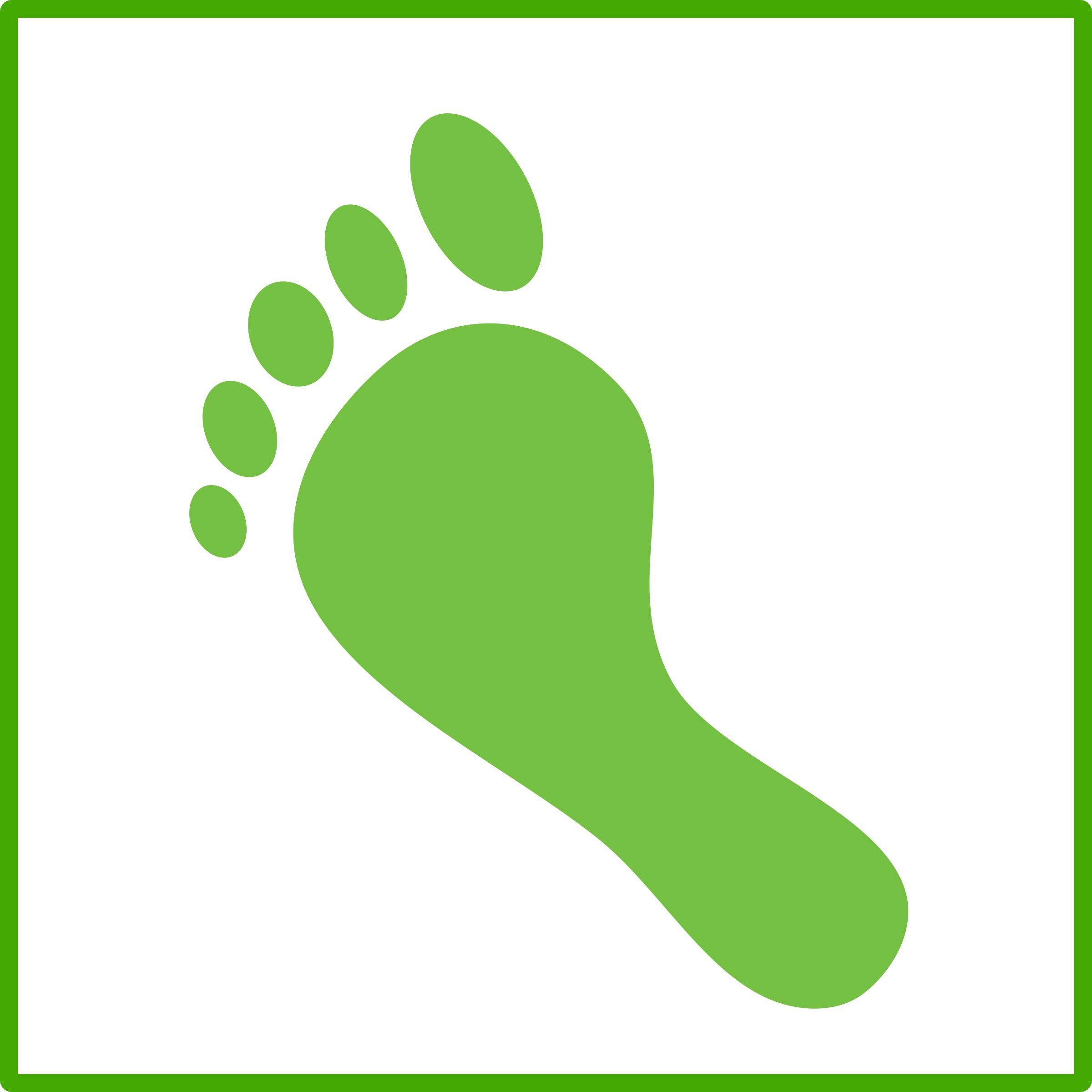 eco green carbon footprint icon png