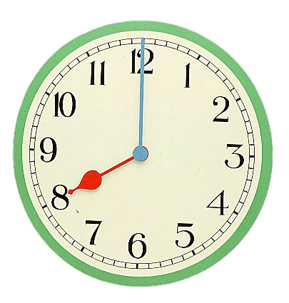 Eight O'clock Coloured Clock icons