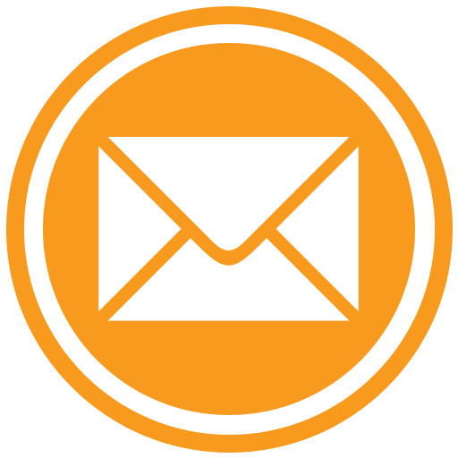 Email Icon Orange PNG icons