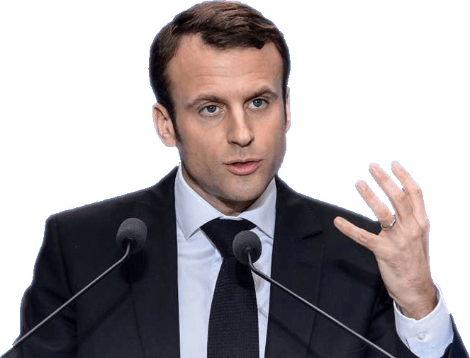 Emmanuel Macron Public Speaking icons