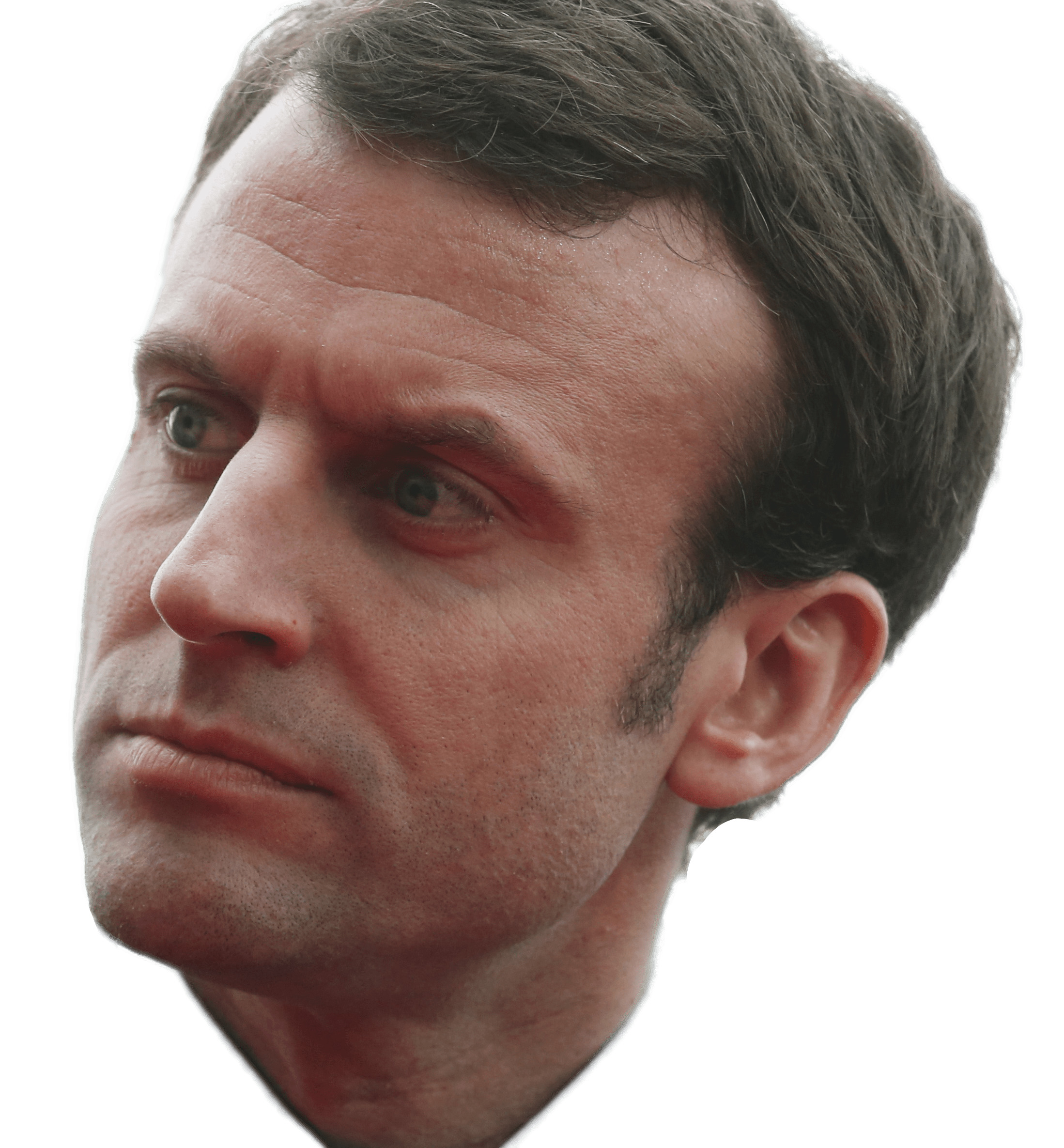Emmanuel Macron Side View icons