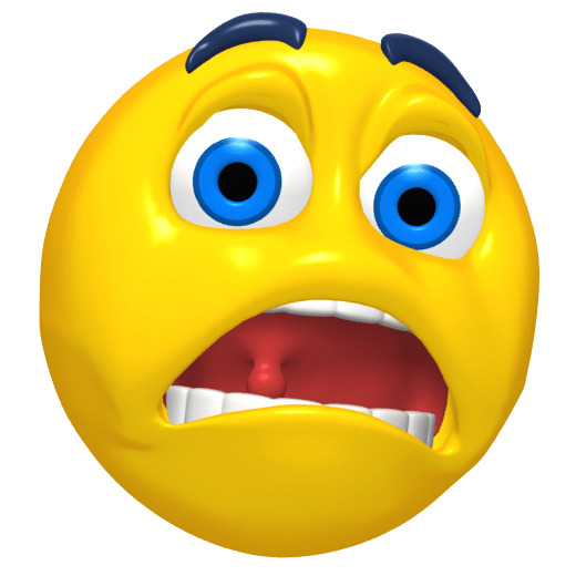 Emoticon Scared png
