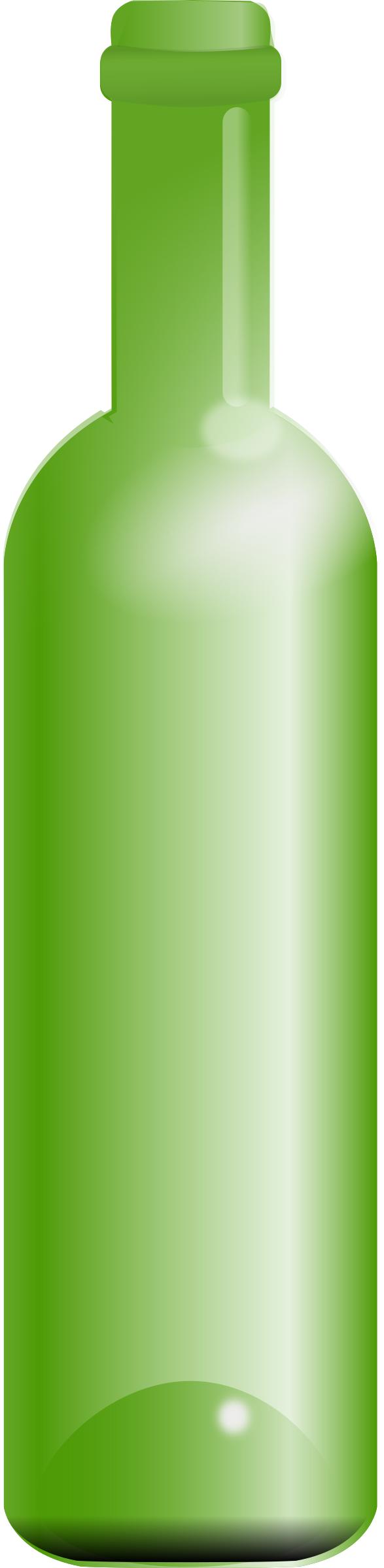 empty green bottle png