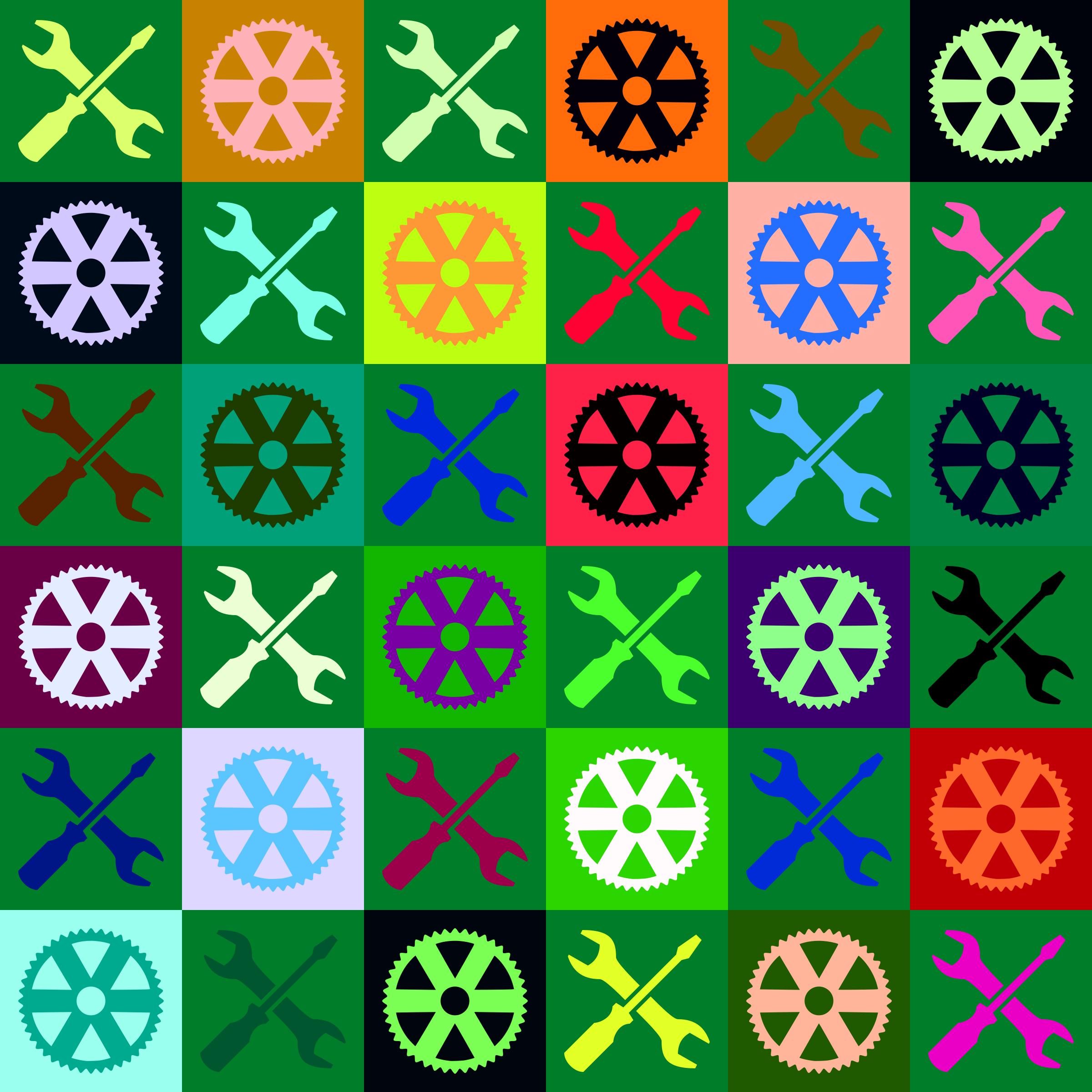 Engineering pattern (multicoloured) png