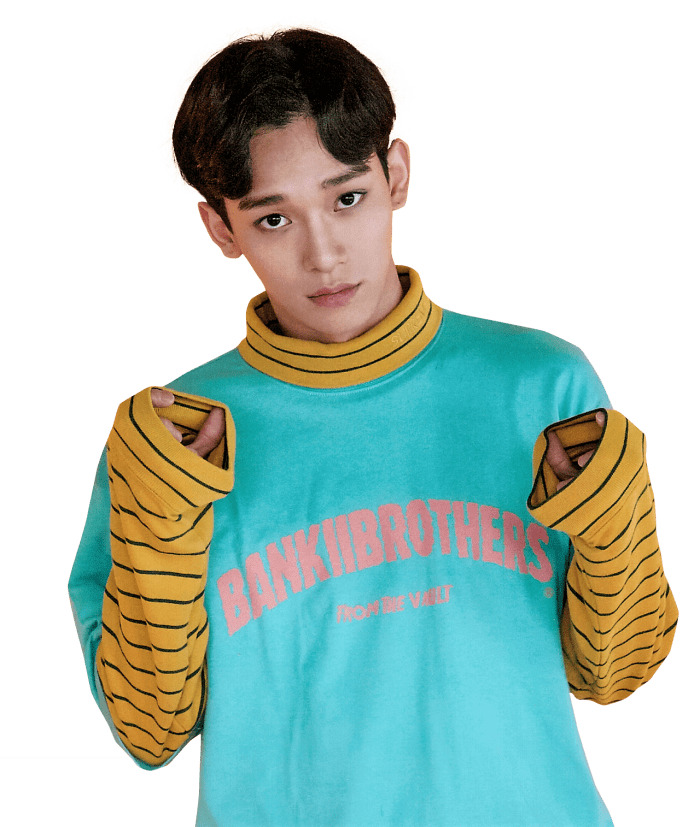 EXO Chen Hands  In Sweater png