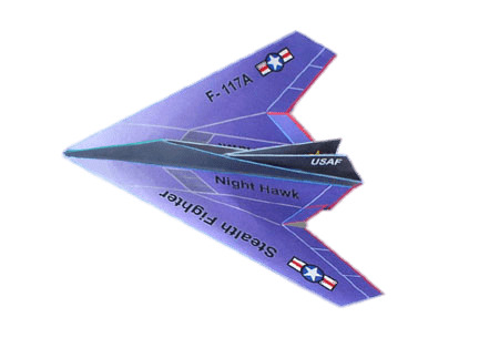 F 117A Night Hawk Paper Plane icons