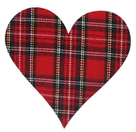 Fabric Tartan Heart icons