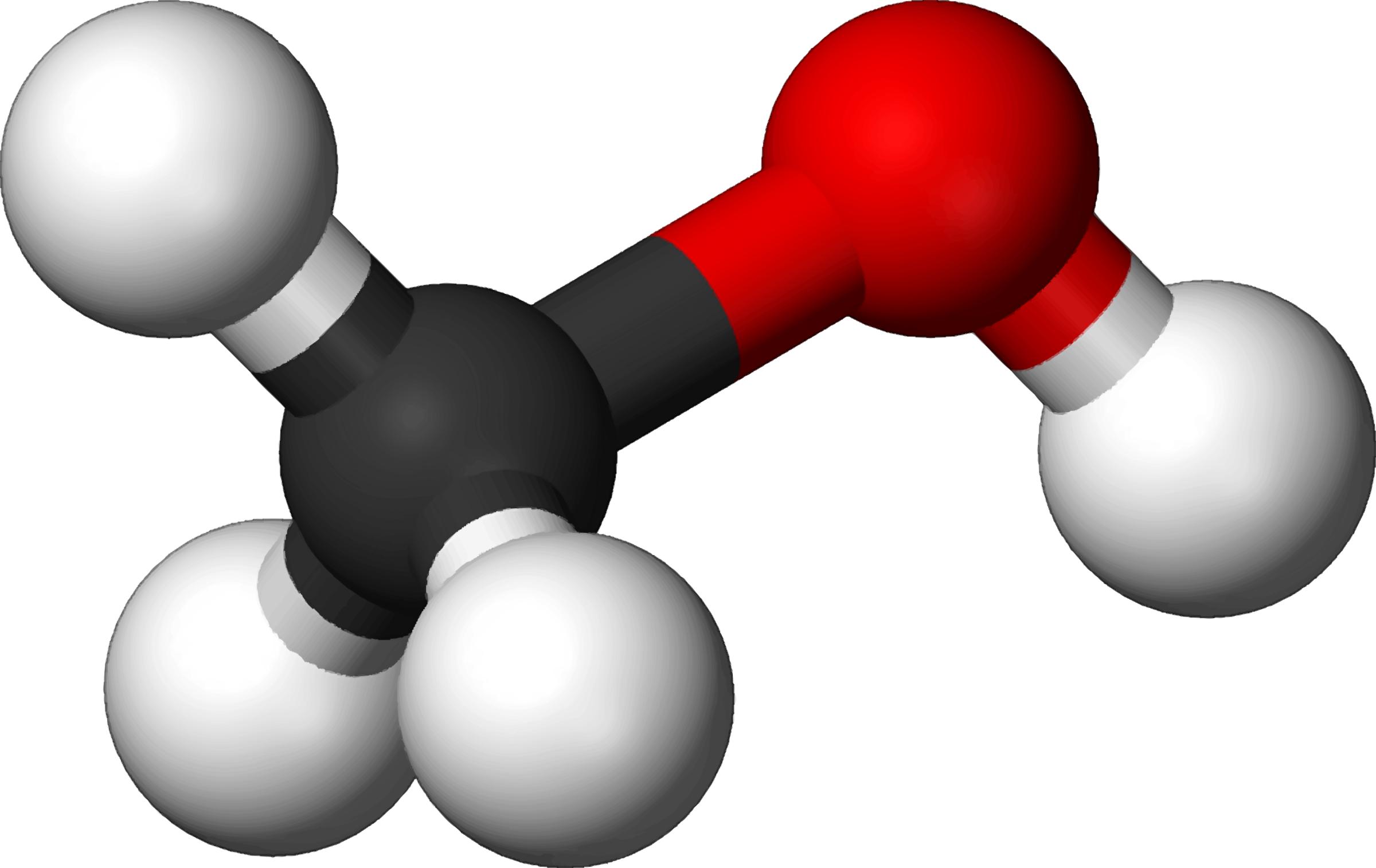 Famous (and infamous) molecules 16 - methanol png