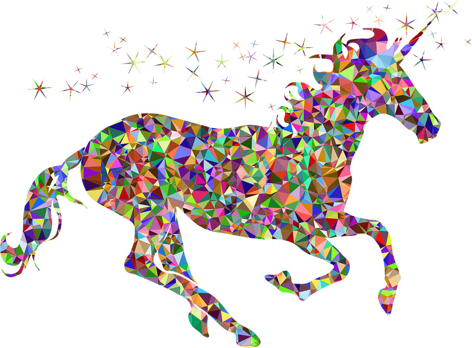 Fantasy Unicorn Multicolour icons