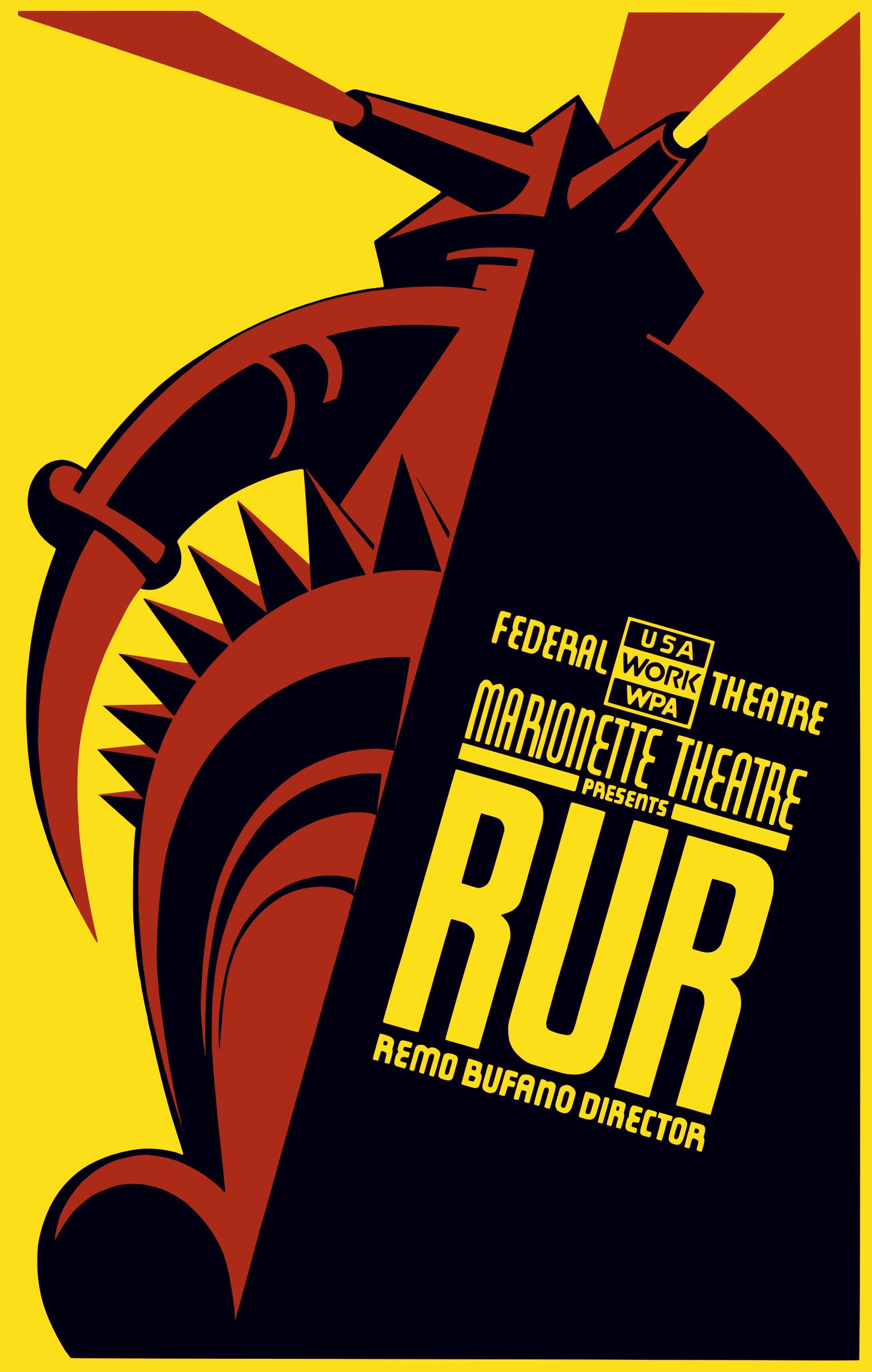 Federal Theatre - Marionette Theatre presents RUR png