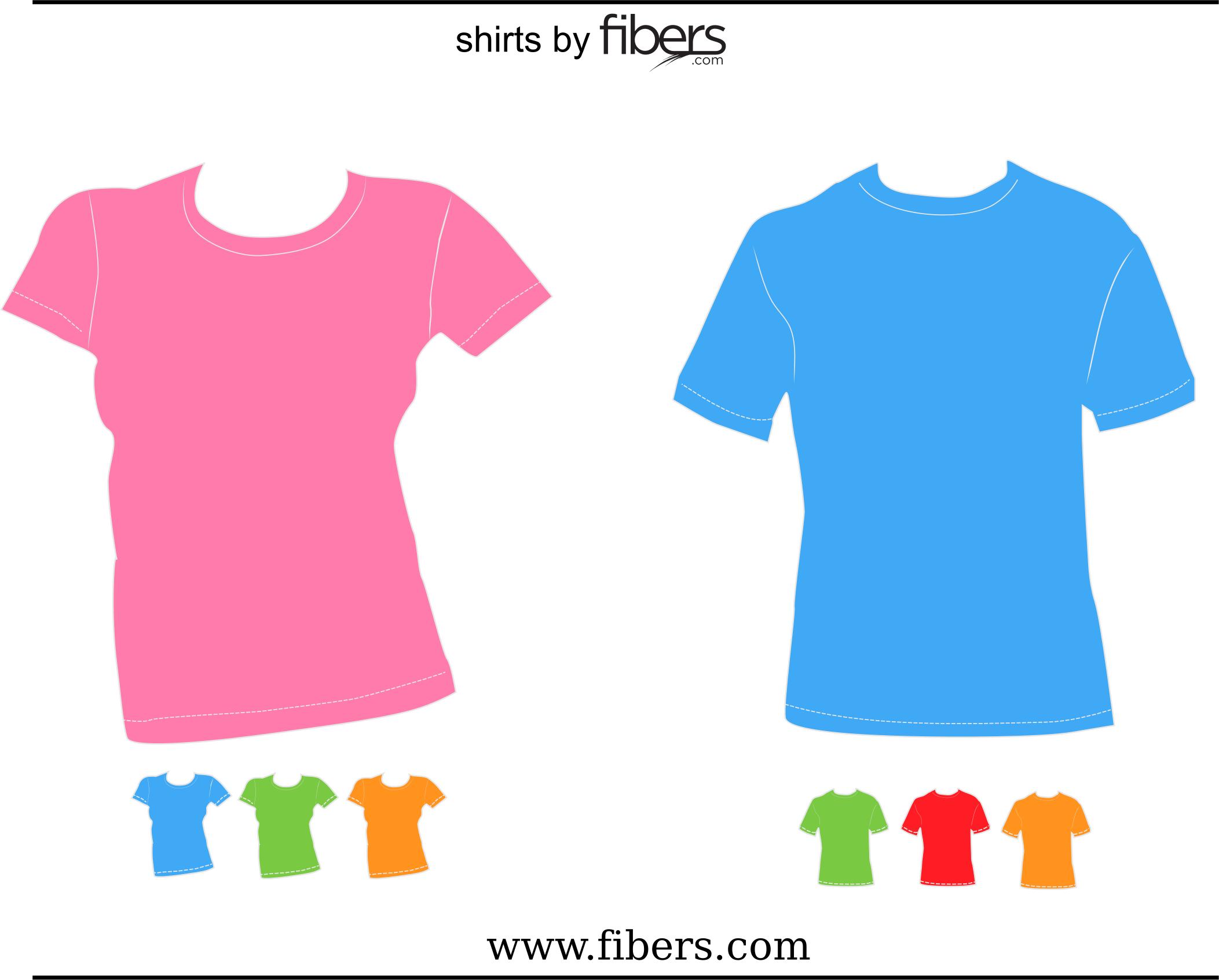 Fibers.com Vector T-Shirt Templates png