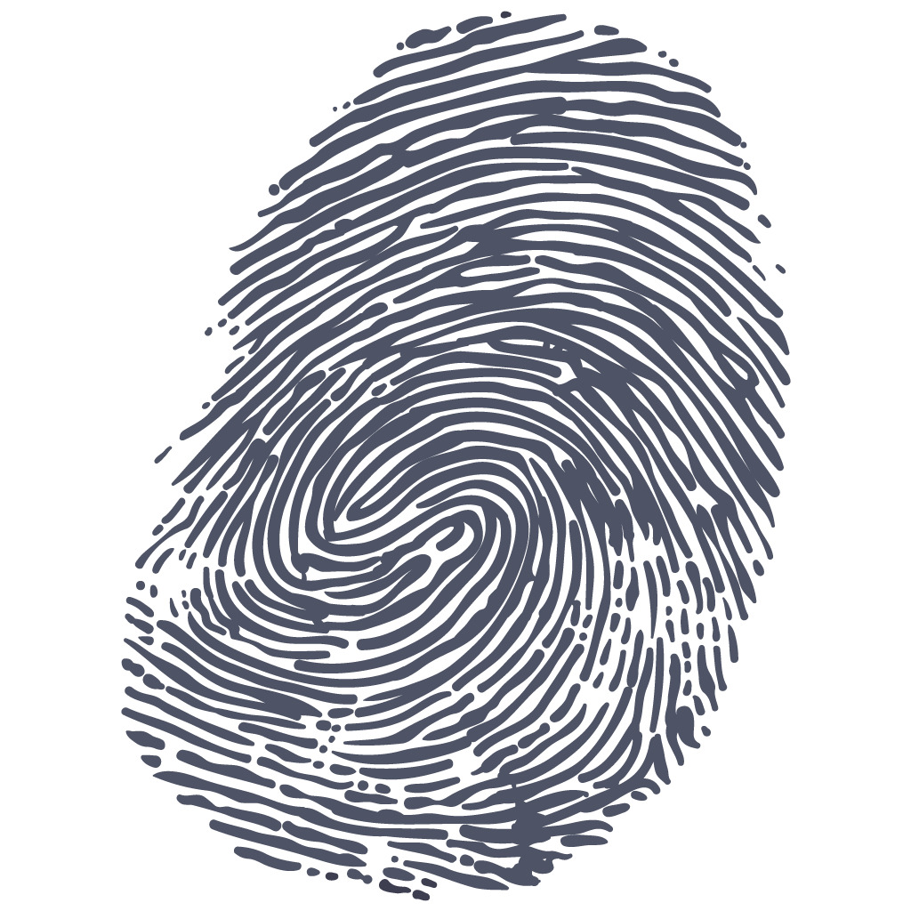 Fingerprint Grey icons