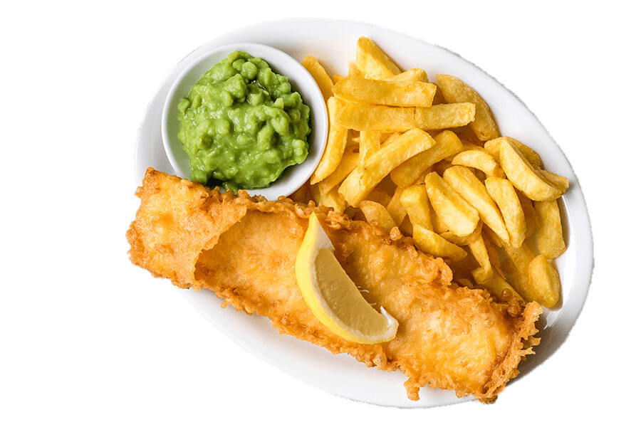 Fish and Chips With Pea Mash png icons