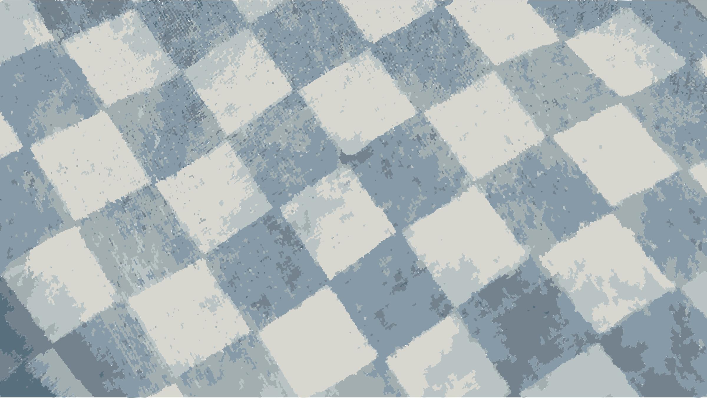 Flat checker pattern in blue and white icons