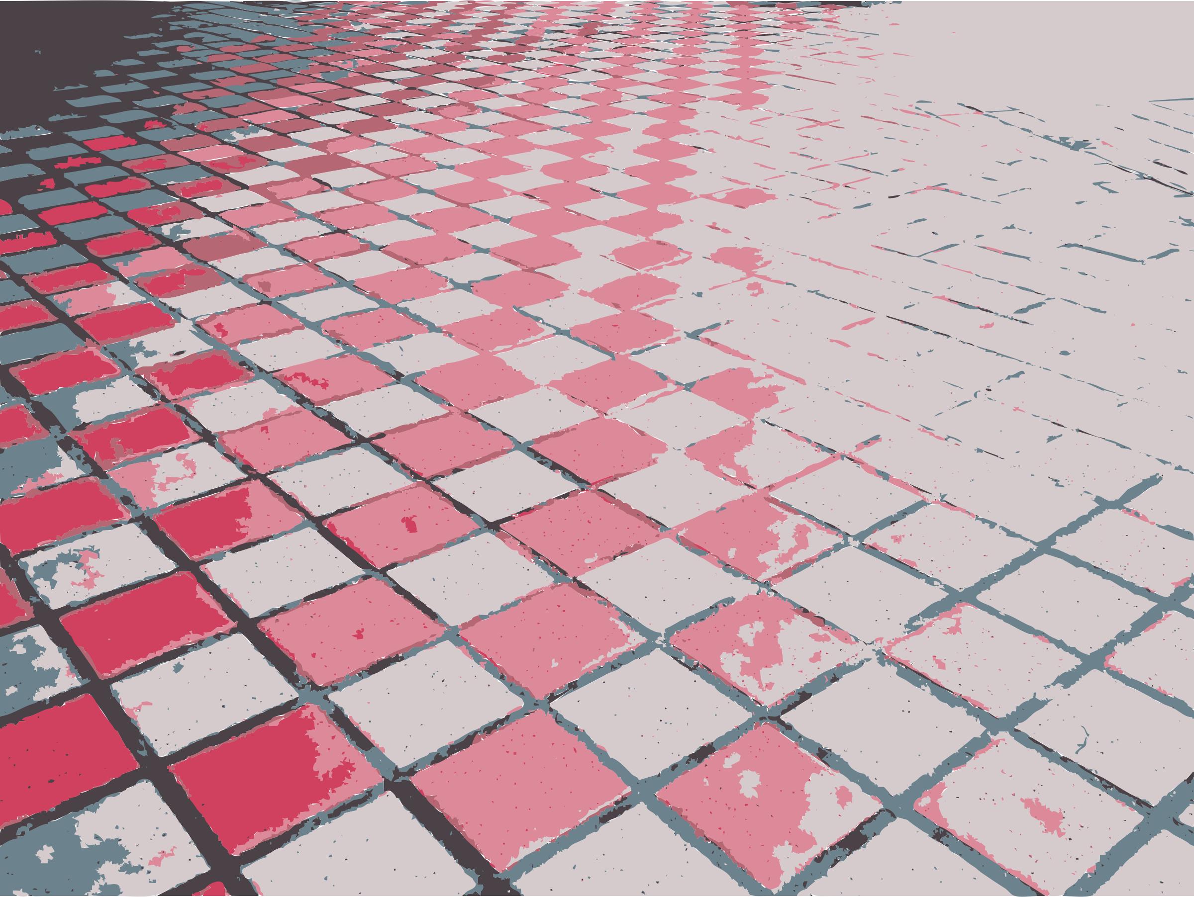 Floor checkered perspective png