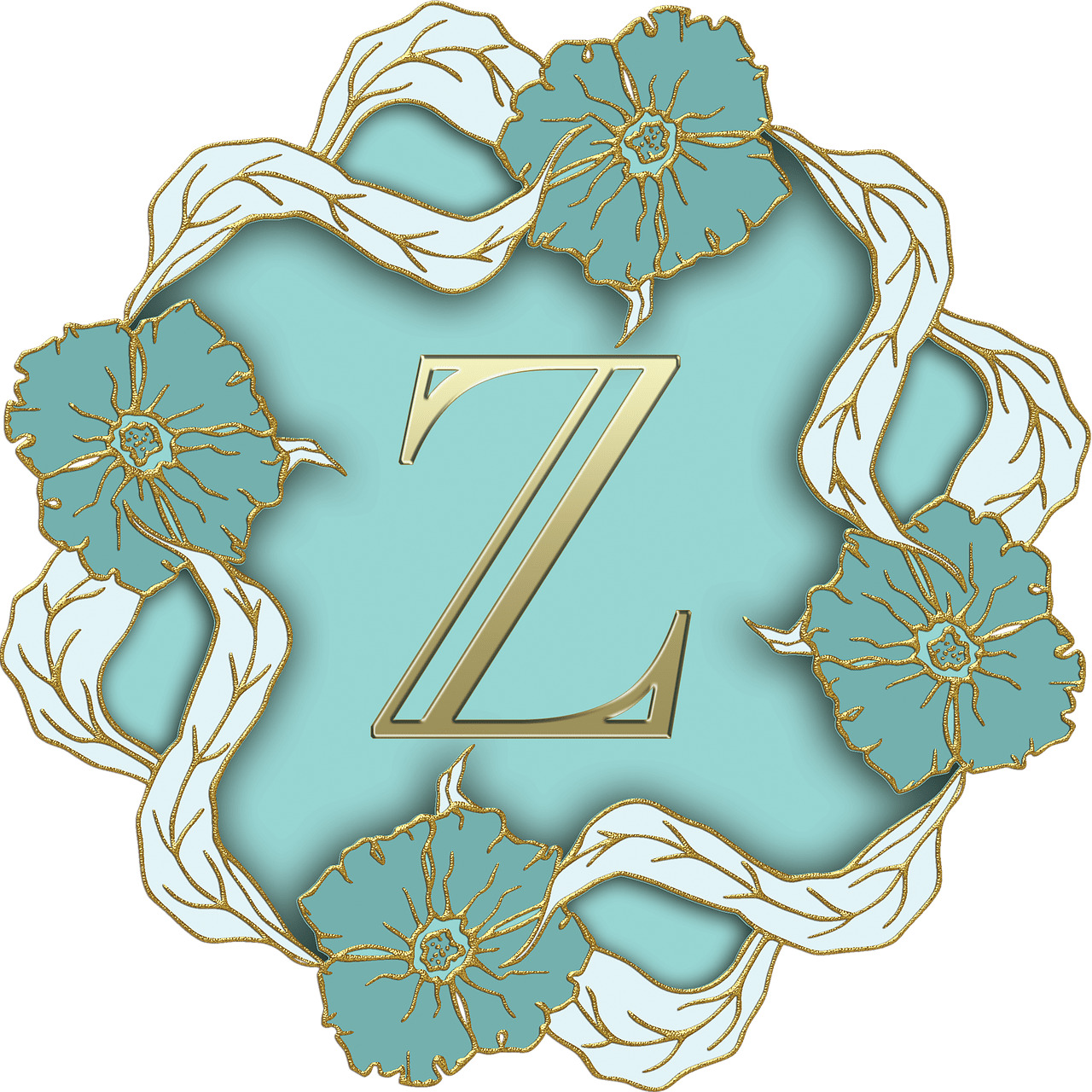 Flower Theme Capital Letter Z icons