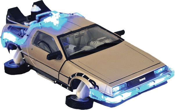 Flying Delorean Back To The Future png icons