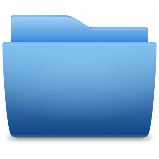 Folder Icon Blue Classic icons