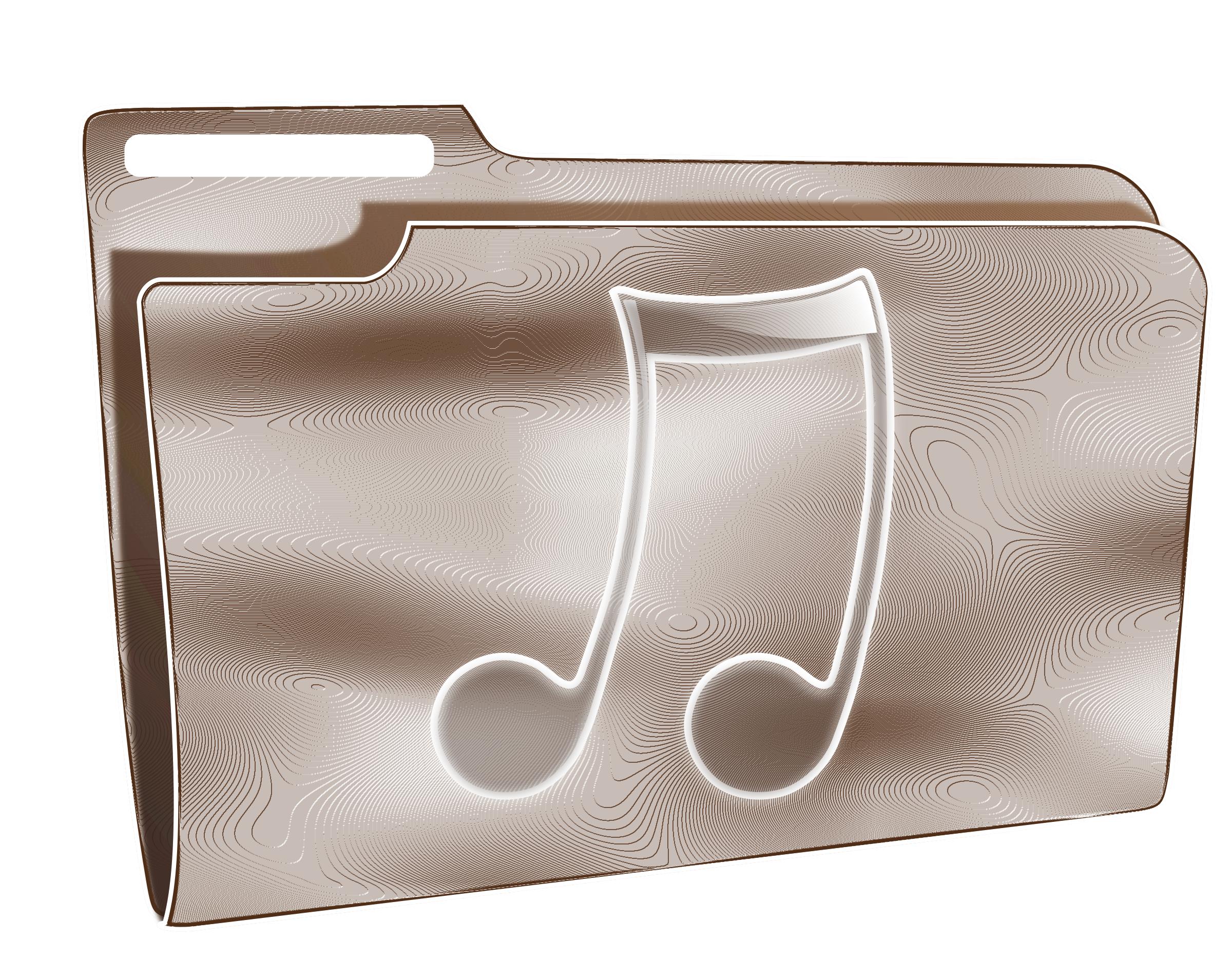 Folder icon plastic music PNG icons
