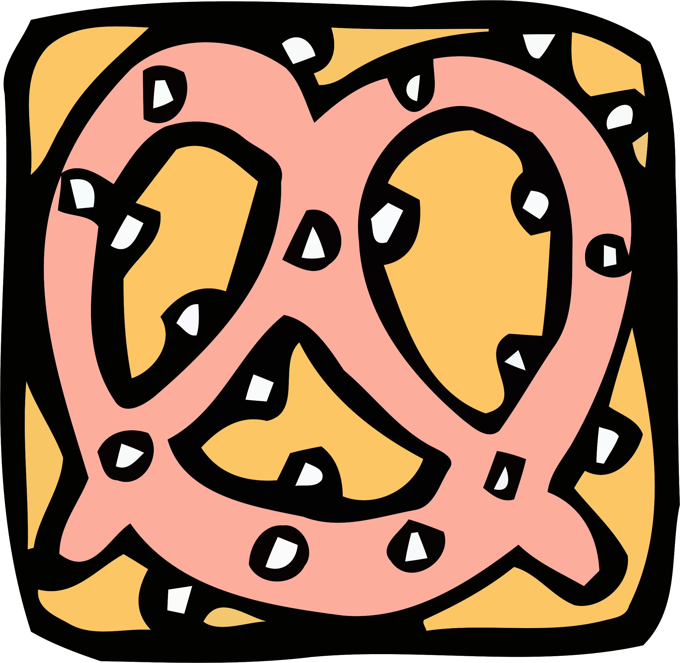 Food and drink icon - pretzel png