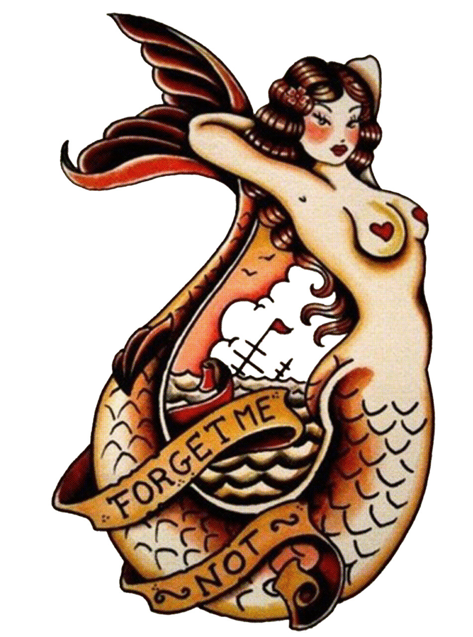 Forget Me Not Pinup Tattoo icons