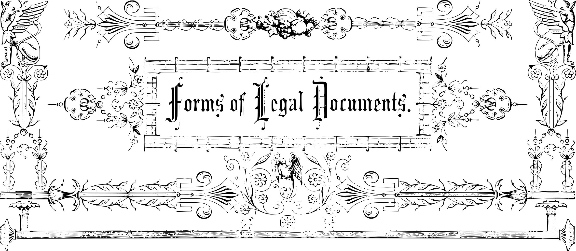 Forms of Legal Documents Label png