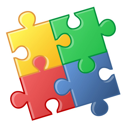 Four Puzzle Pieces png icons