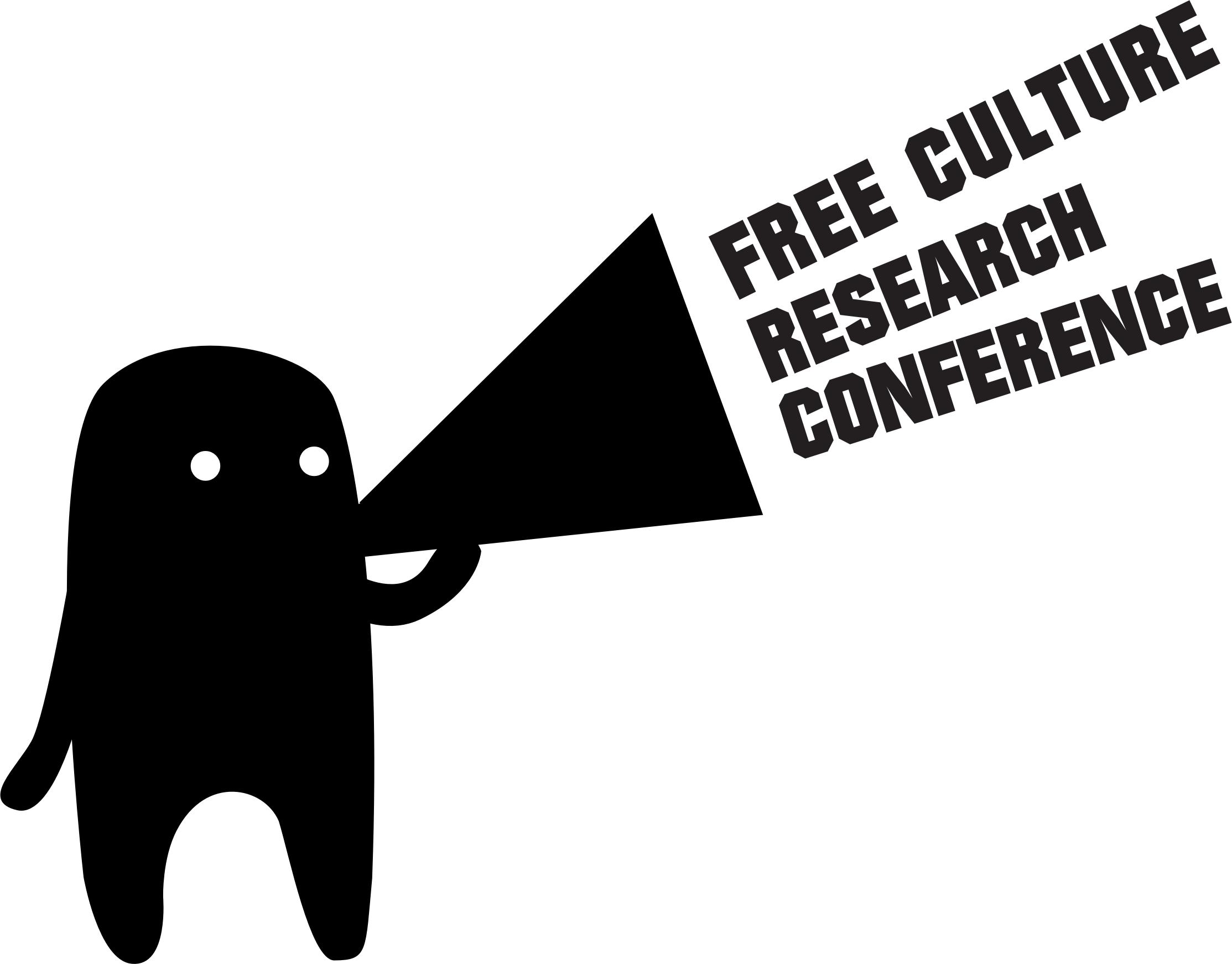 Free Culture Research Conference Logo 3 icons