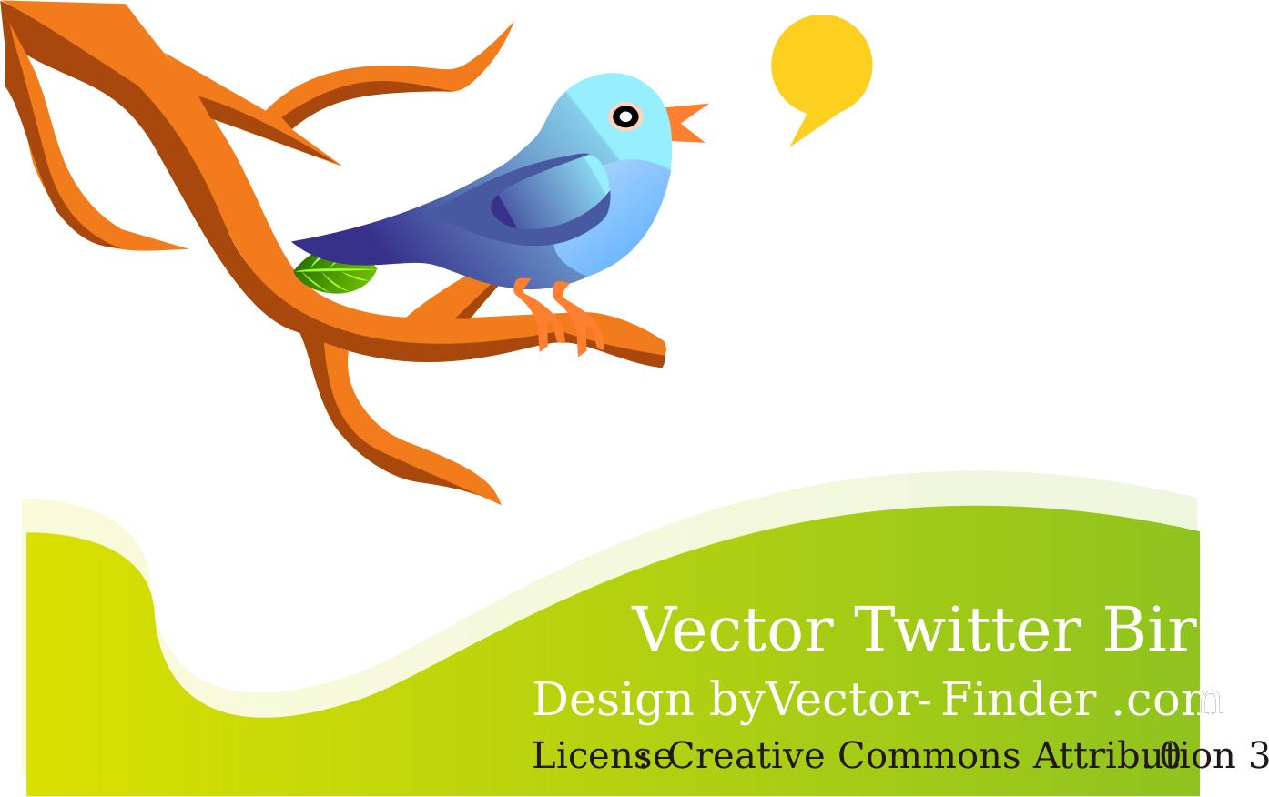 Free Vector Tweeting Bird png