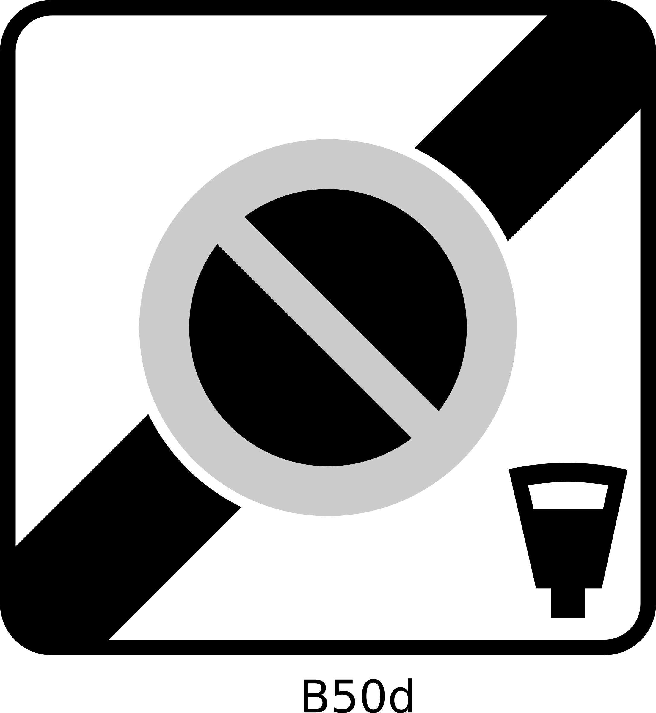 French Road Sign B50d PNG icons
