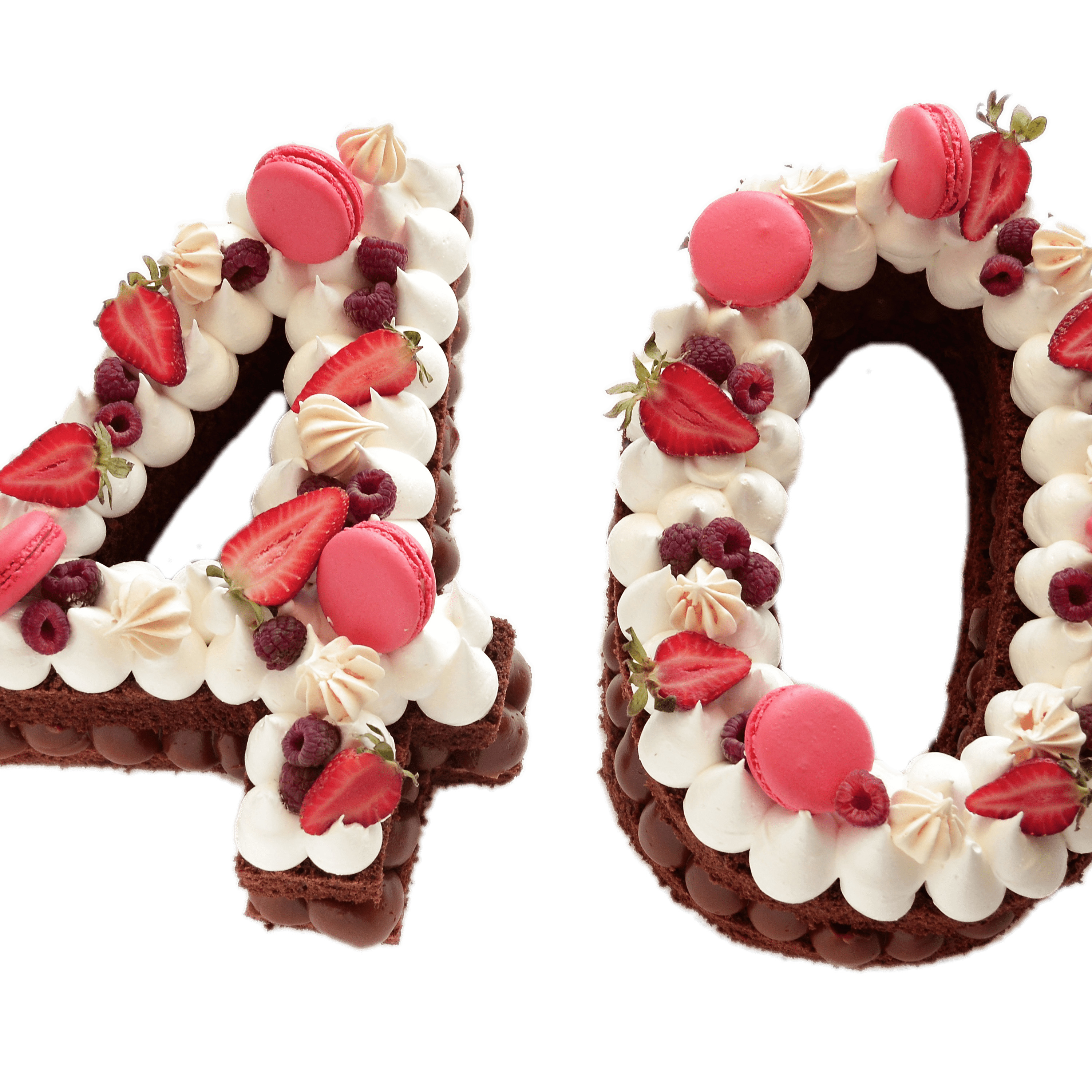 Fruit Number 40 Cake PNG icons
