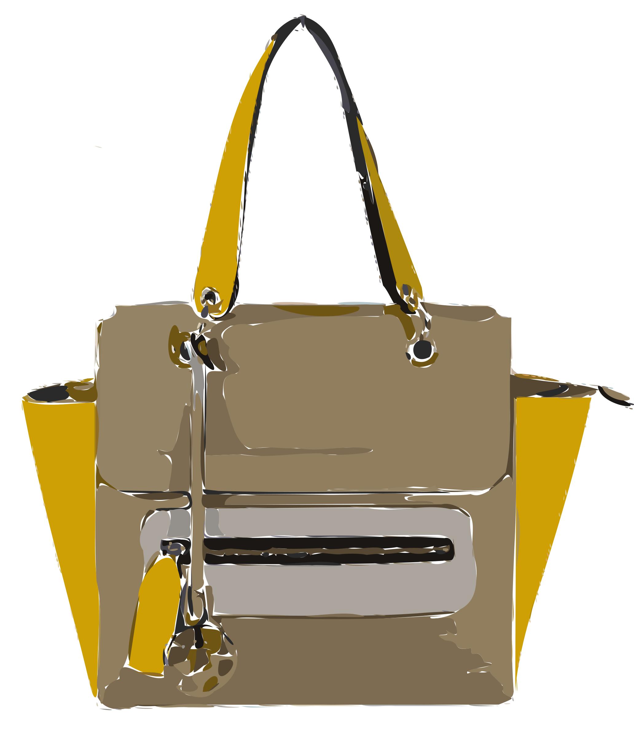 Funky Tan Yellow Bag without Logo png