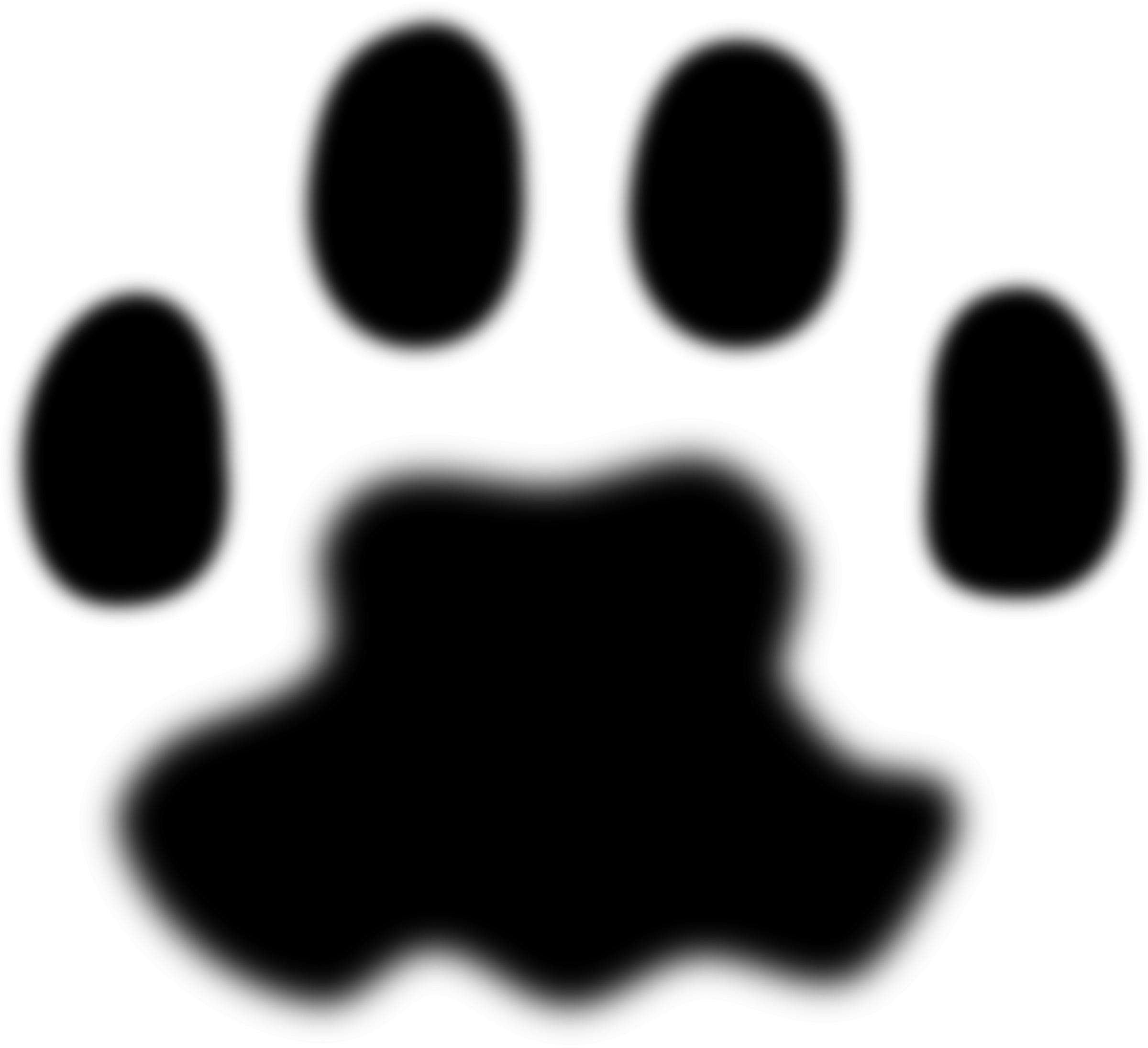 Fuzzy cat paw print png