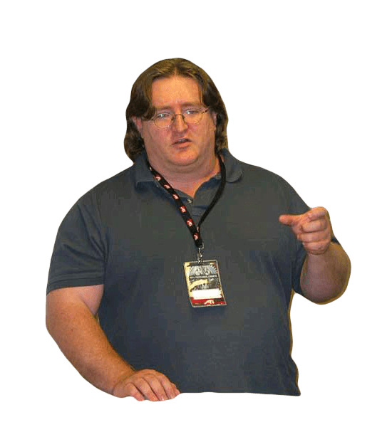 Gabe Newell Pointing icons