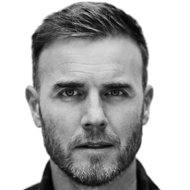 Gary Barlow Black and White PNG icons
