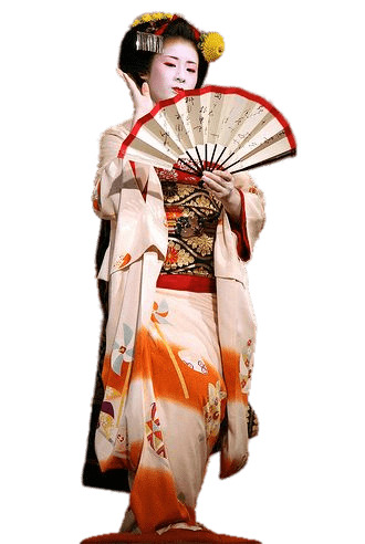 Geisha Performing Fan Dance icons